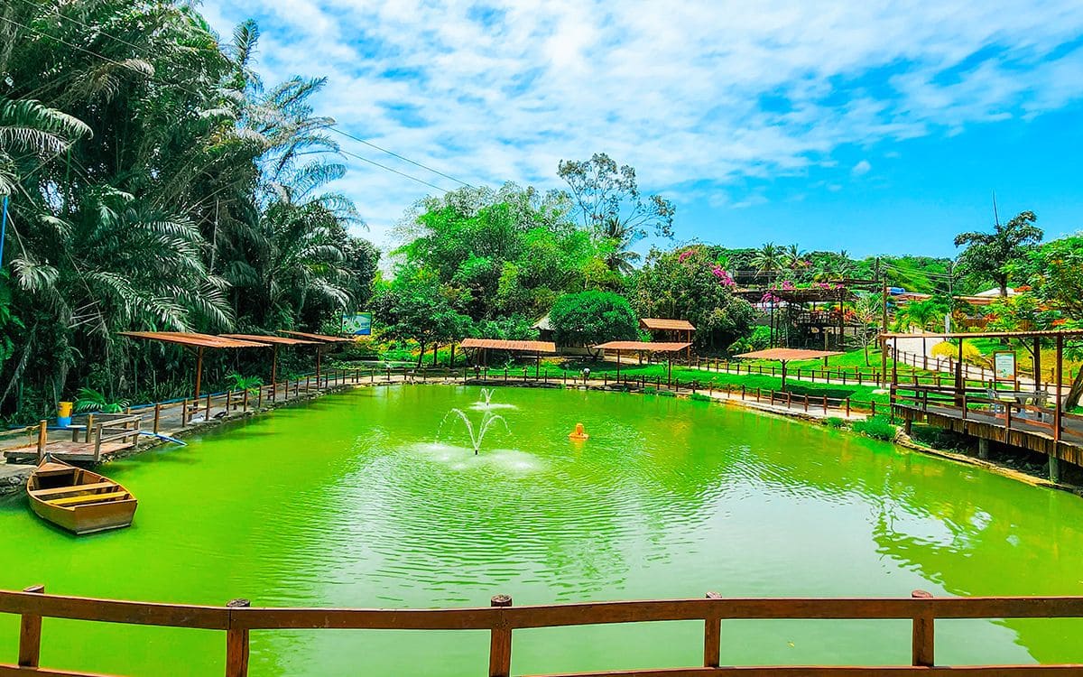 coqueiral park atrações: lago de pesca