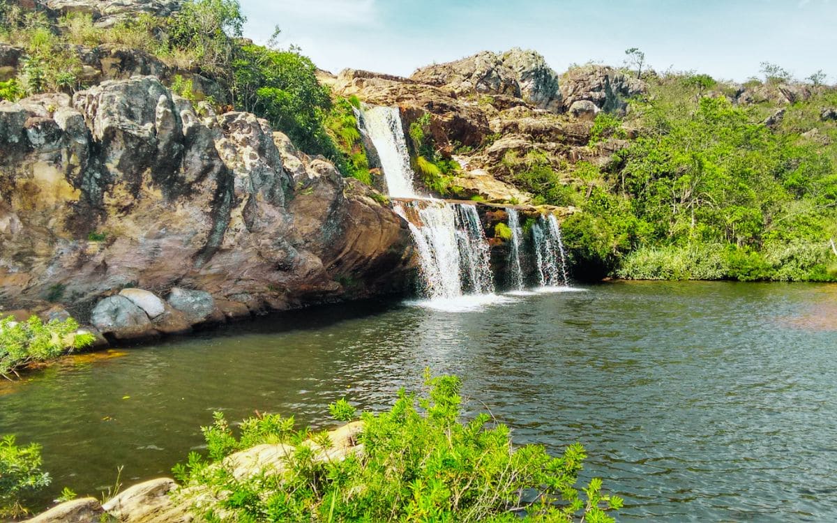 cachoeira no parque estadual do rio preto