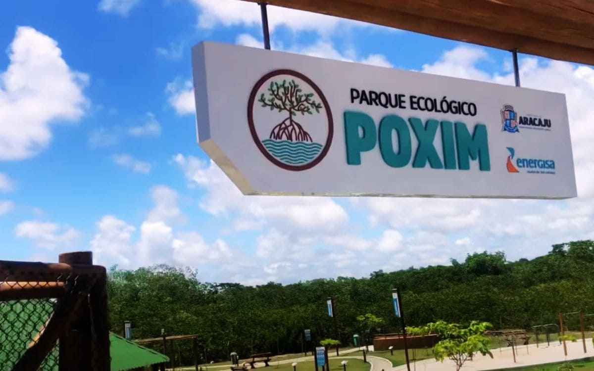 entrada do parque ecológico poxim