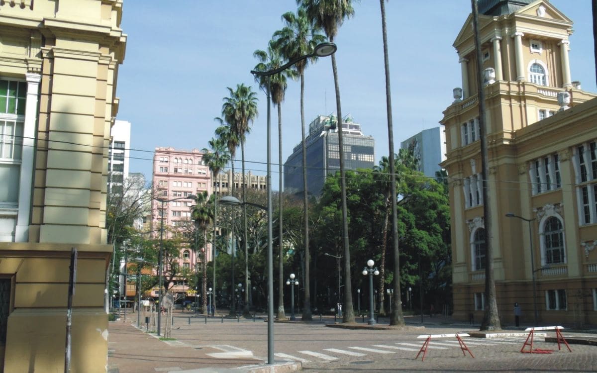 praça da alfândega em porto alegre