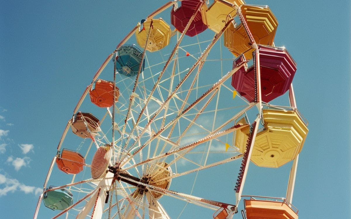 melhores brinquedos de parques de diversões: roda gigante