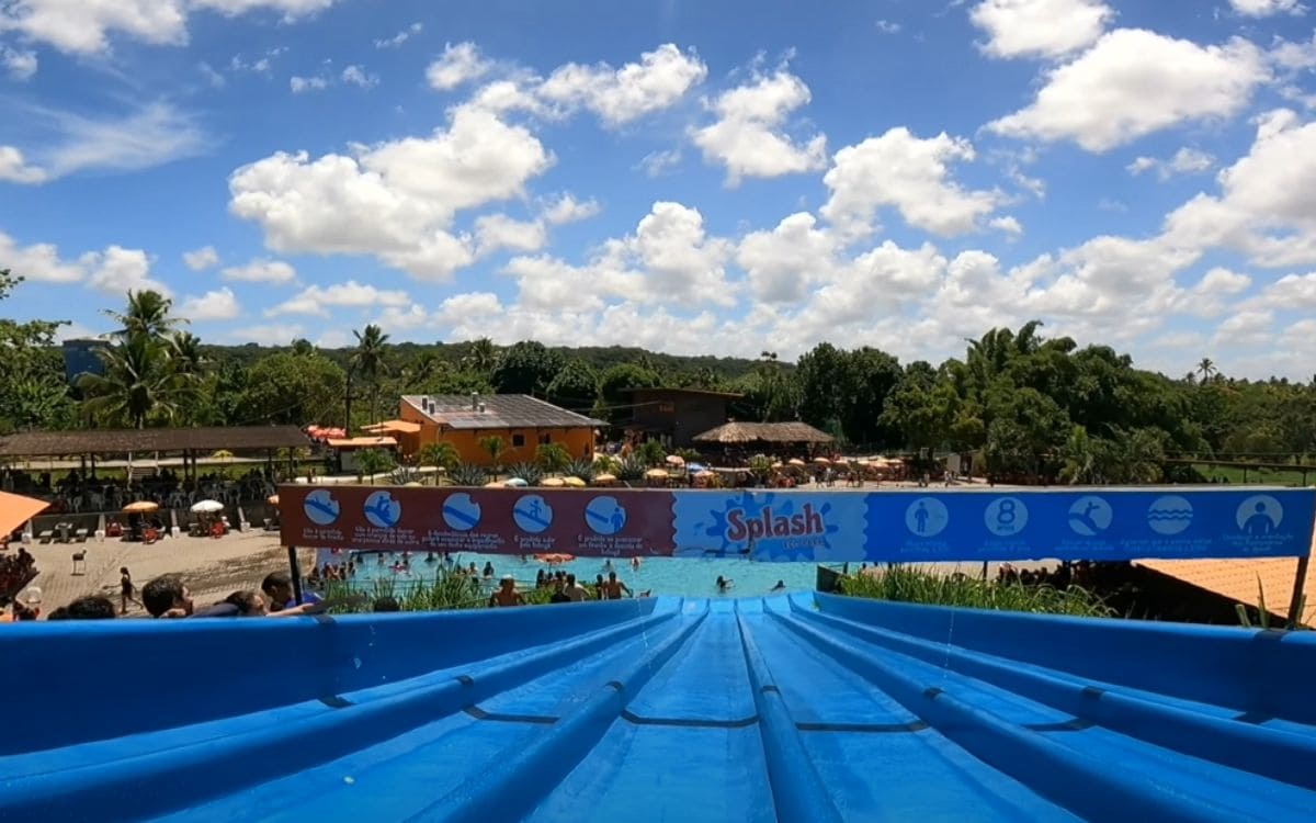 splash eco park atrações: toboágua multifaixas